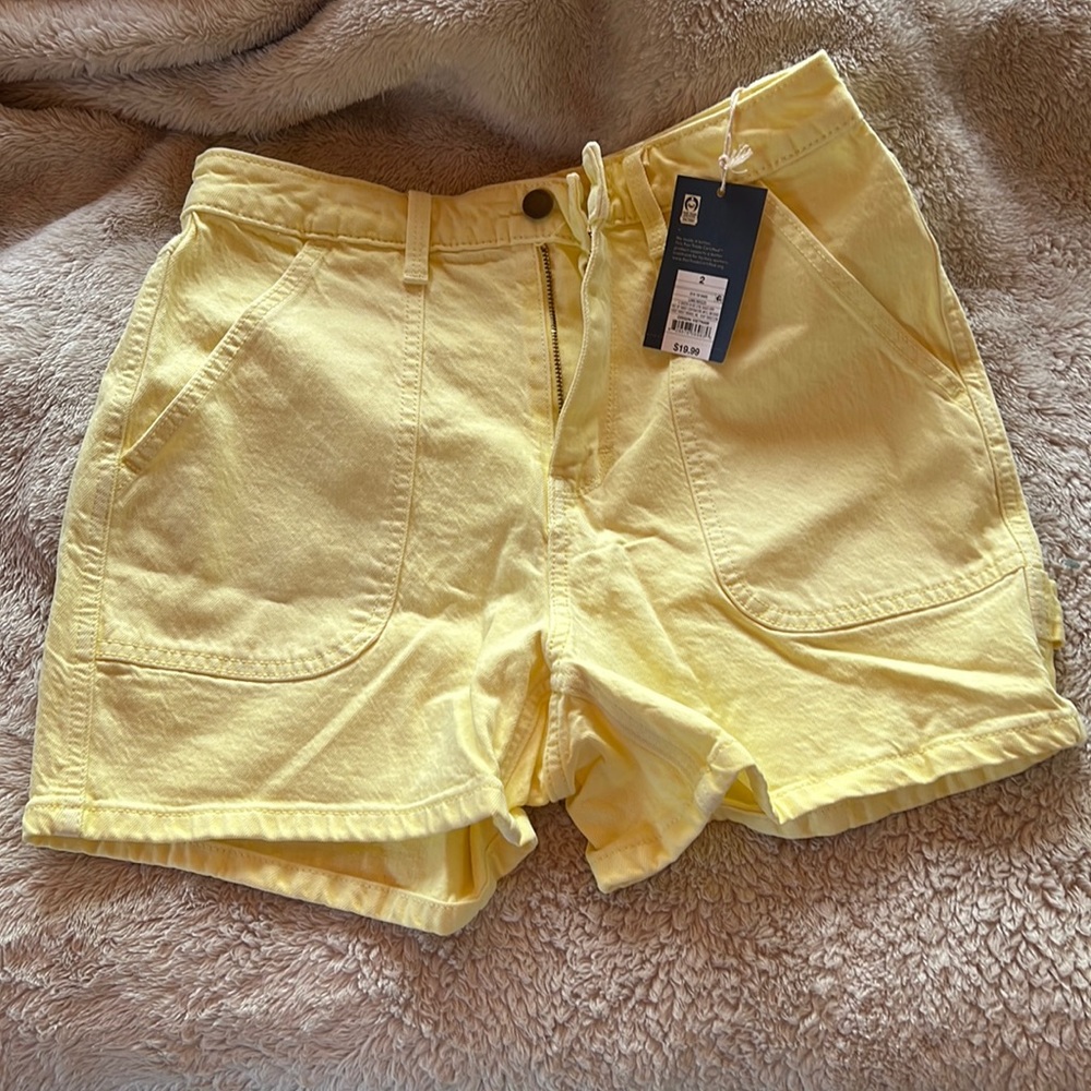 NWT yellow shorts